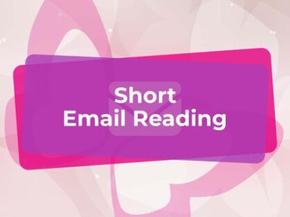 short psychic email reading