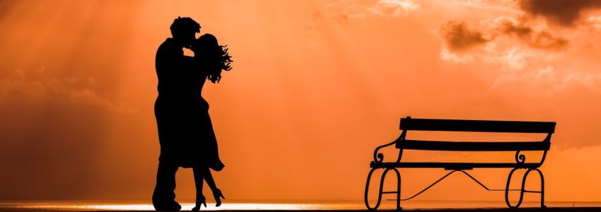 couple in sunset